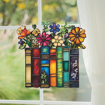 Acrylic Flower Book Charm