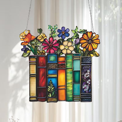 Acrylic Flower Book Charm