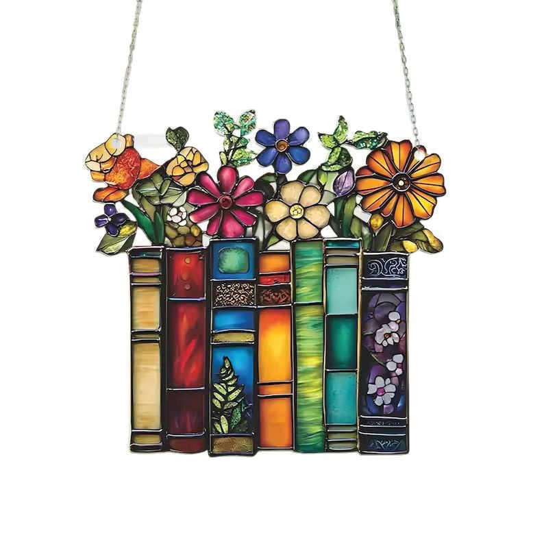 Acrylic Flower Book Charm