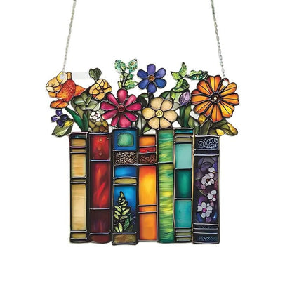 Acrylic Flower Book Charm