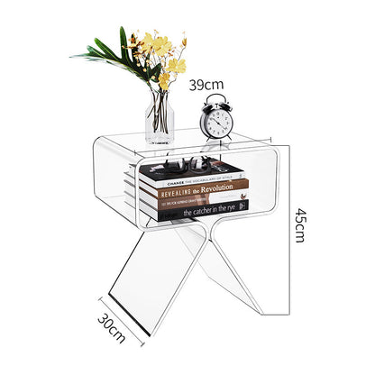 Acrylic high-transparency bookcase