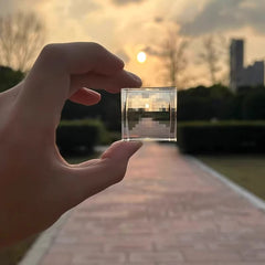 Pixel prism free black keychain