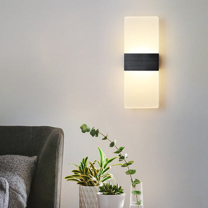 Acrylic LED Wall Lamp Modern Rectangular Lighting