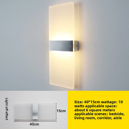 Acrylic LED Wall Lamp Modern Rectangular Lighting