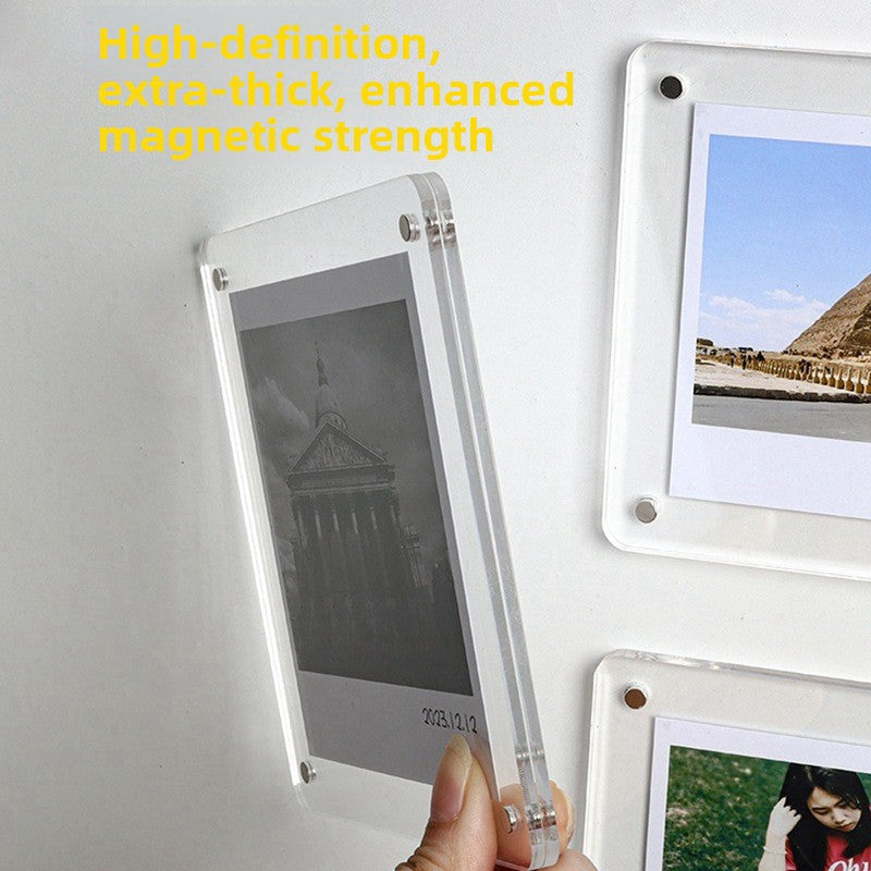 Acrylic Magnetic Photo Frame with Strong Magnet