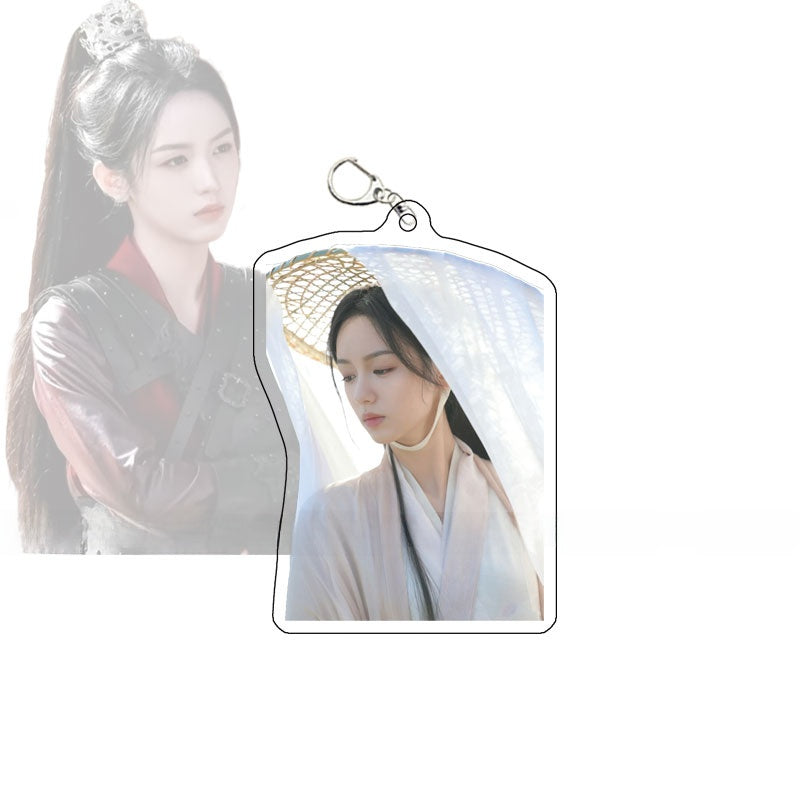 Acrylic merchandise pendant, double-sided keychain, book bag decoration