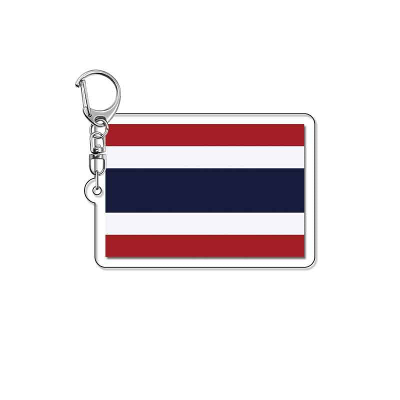 Acrylic National Flag Keychain Pendant