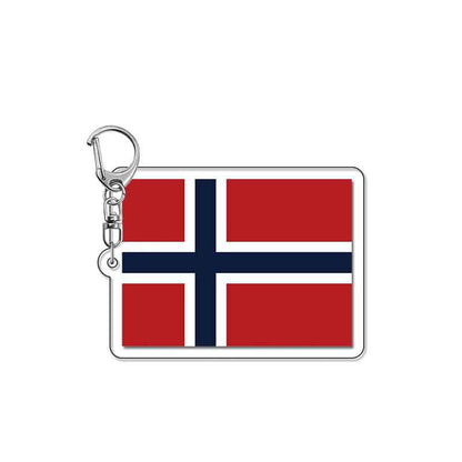 Acrylic National Flag Keychain Pendant