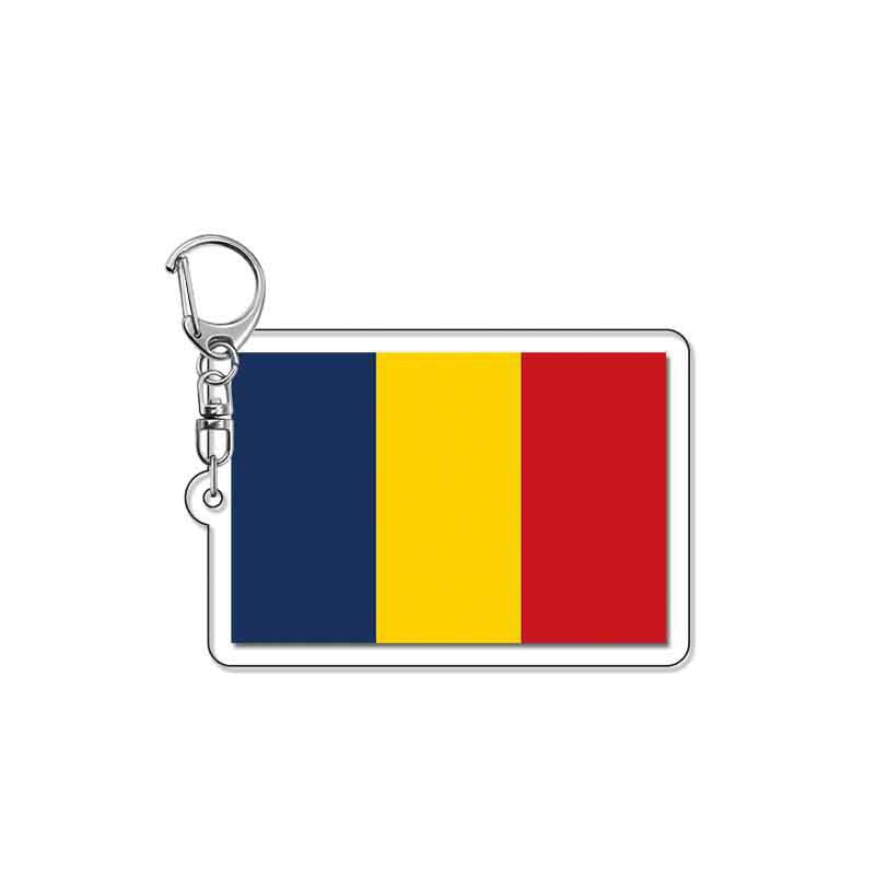 Acrylic National Flag Keychain Pendant