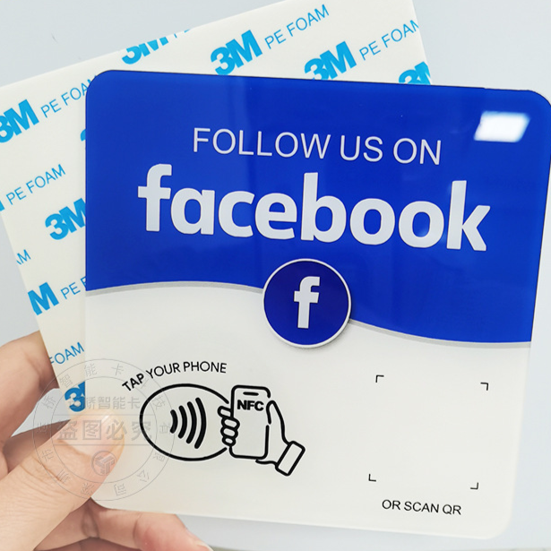 Acrylic NFC Review Table Card