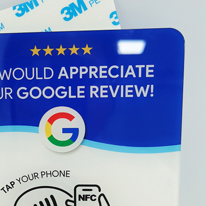 Acrylic NFC Review Table Card
