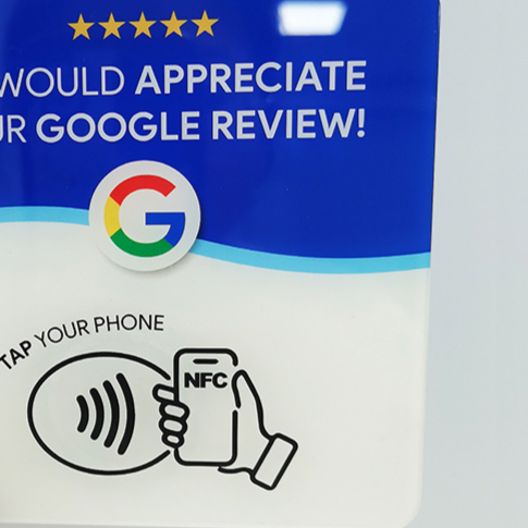 Acrylic NFC Review Table Card