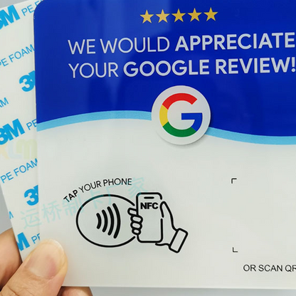 Acrylic NFC Review Table Card