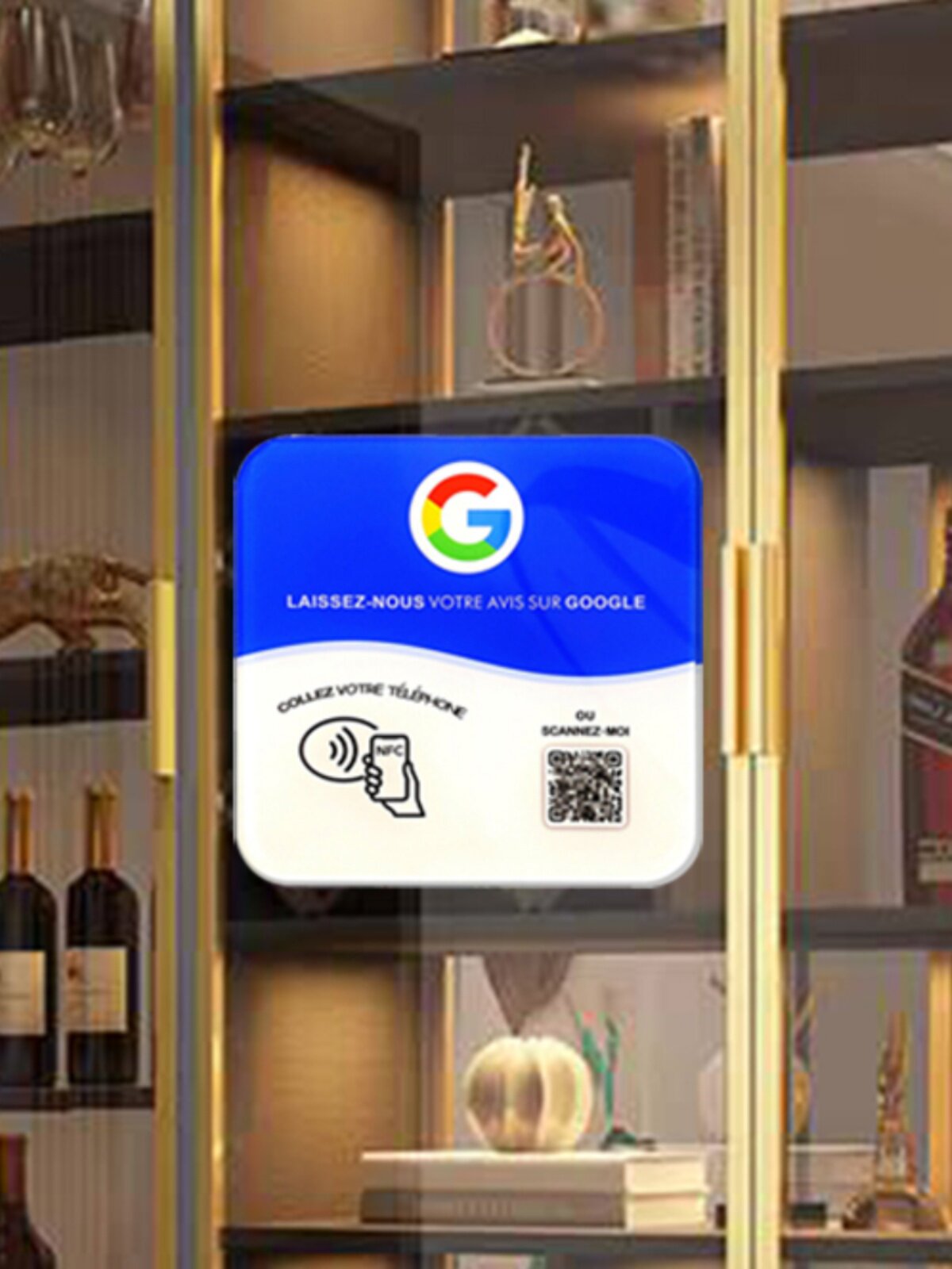 Acrylic NFC Sticker Card for Social Media and Ordering