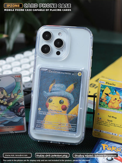Acrylic Phone Case with Card Holder for iPhone Series