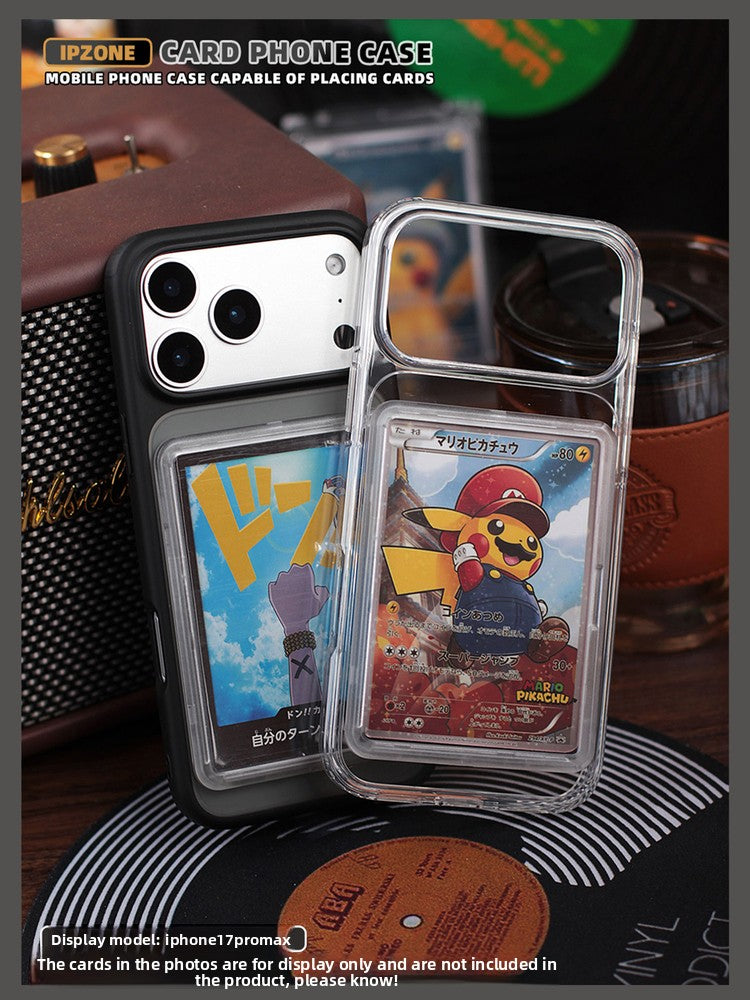 Acrylic Phone Case with Card Holder for iPhone Series