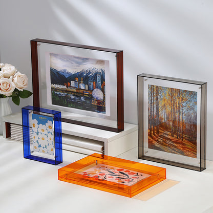 Acrylic photo frame display stand