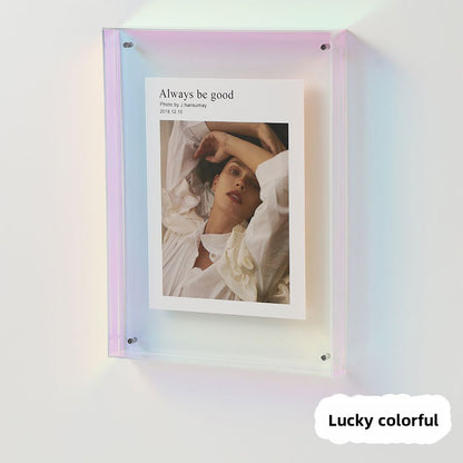 Acrylic photo frame display stand
