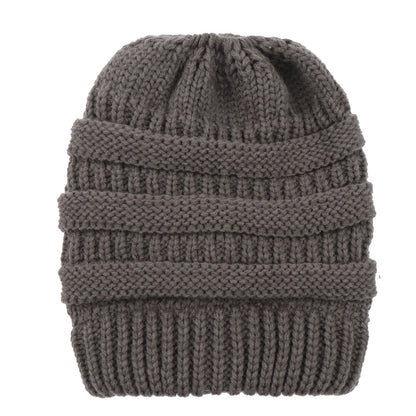 Acrylic Ponytail Knitted Beanie