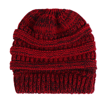 Acrylic Ponytail Knitted Beanie