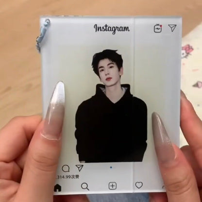 Acrylic Pull-Out Pendant Celebrity Collectible Charm