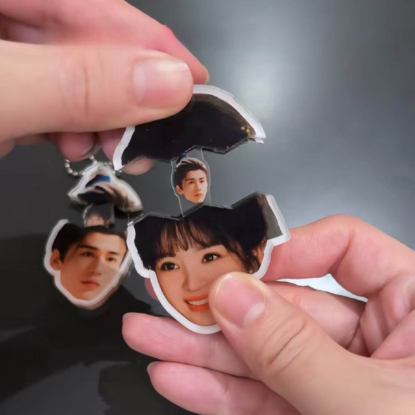 Acrylic Pull-Out Pendant Celebrity Merchandise Backpack Decoration Keychain Creative Gift