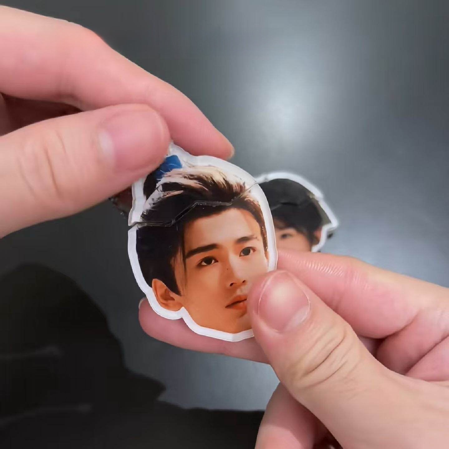 Acrylic Pull-Out Pendant Celebrity Merchandise Backpack Decoration Keychain Creative Gift