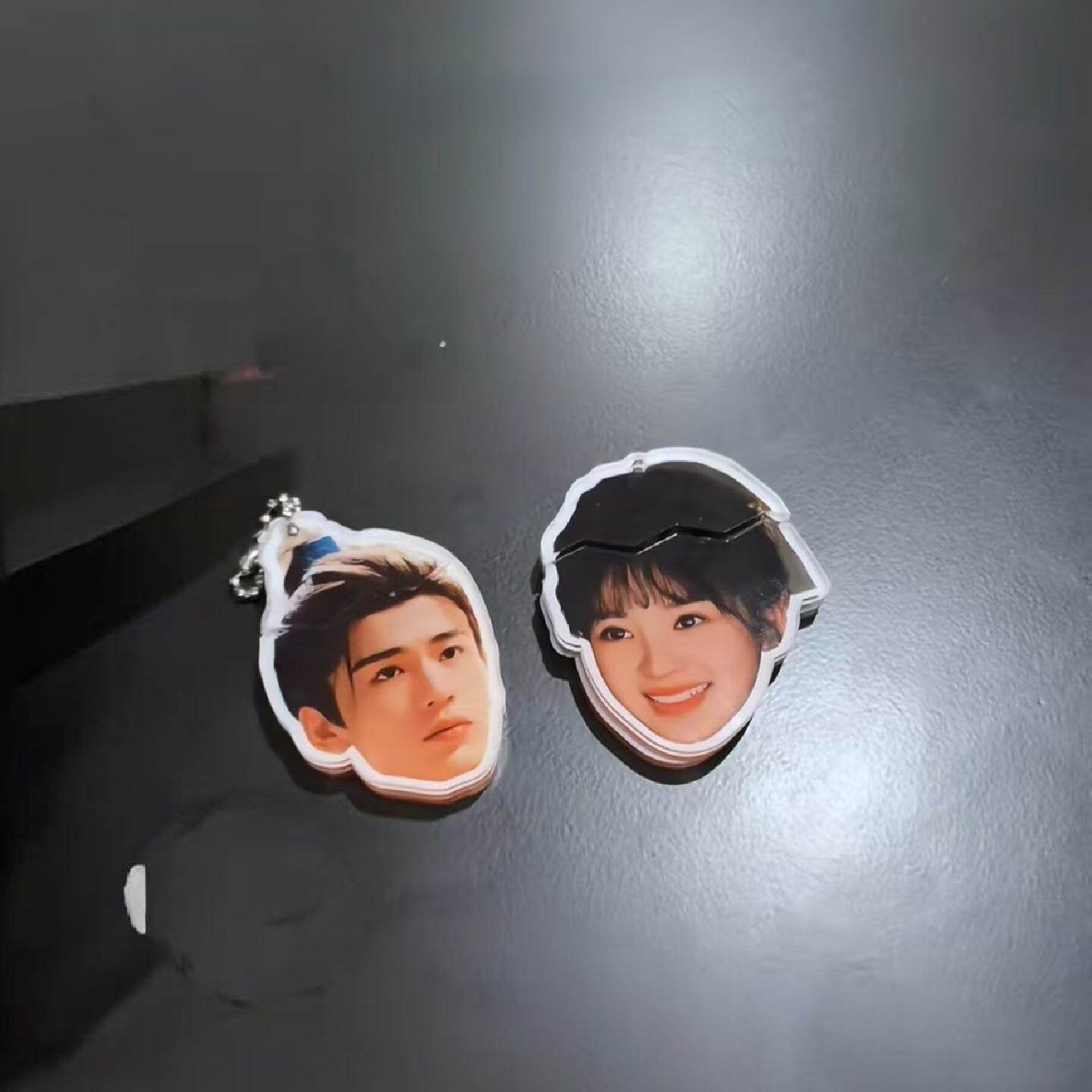 Acrylic Pull-Out Pendant Celebrity Merchandise Backpack Decoration Keychain Creative Gift