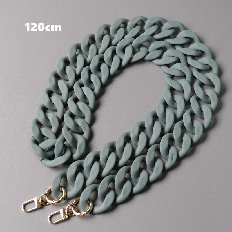 Acrylic Resin Handbag Chain in Multiple Colors and Lengths