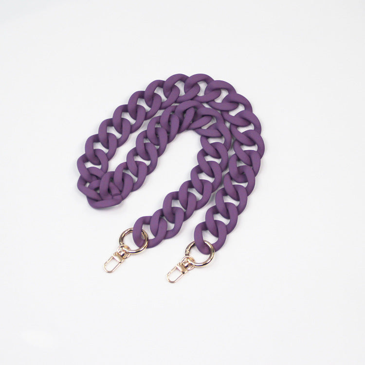 Acrylic Resin Handbag Chain in Multiple Colors and Lengths