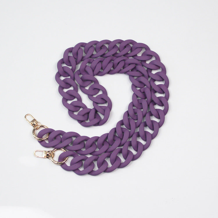 Acrylic Resin Handbag Chain in Multiple Colors and Lengths