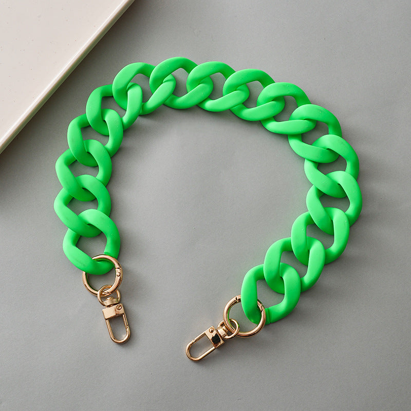 Acrylic Resin Handbag Chain in Multiple Colors and Lengths