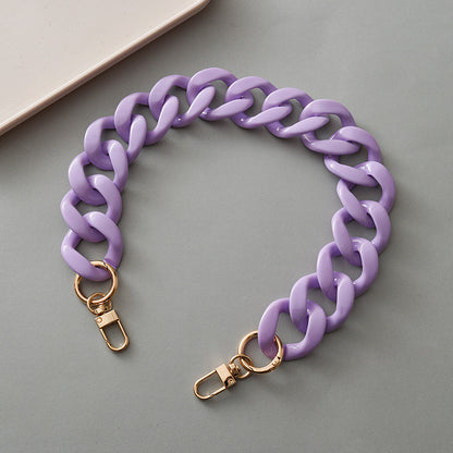Acrylic Resin Handbag Chain in Multiple Colors and Lengths