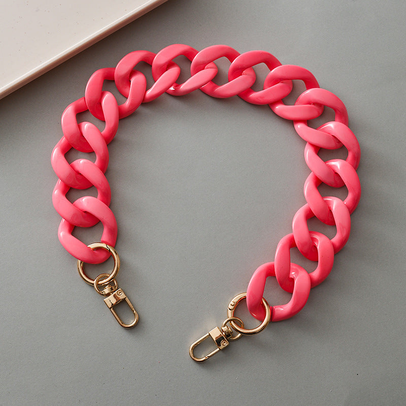 Acrylic Resin Handbag Chain in Multiple Colors and Lengths