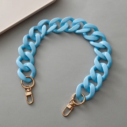 Acrylic Resin Handbag Chain in Multiple Colors and Lengths