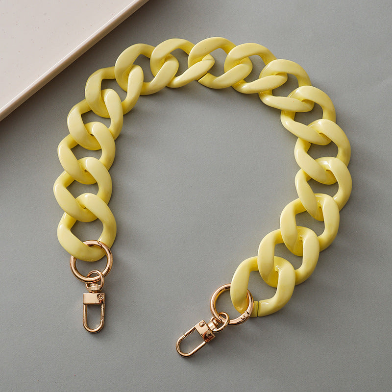 Acrylic Resin Handbag Chain in Multiple Colors and Lengths