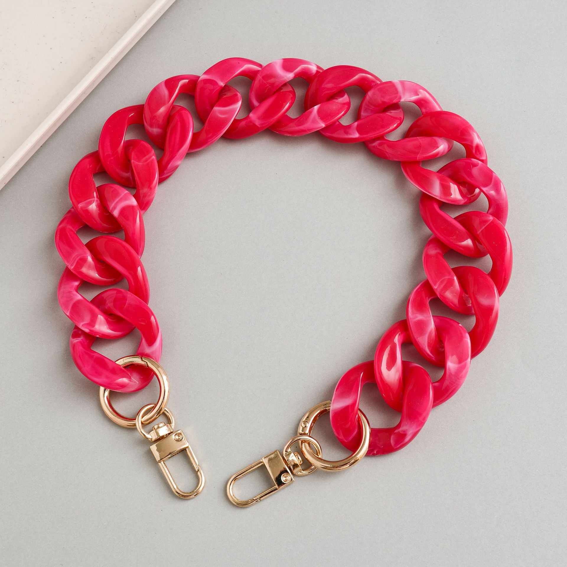 Acrylic Resin Handbag Chain in Multiple Colors and Lengths