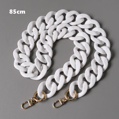 Acrylic Resin Handbag Chain in Multiple Colors and Lengths