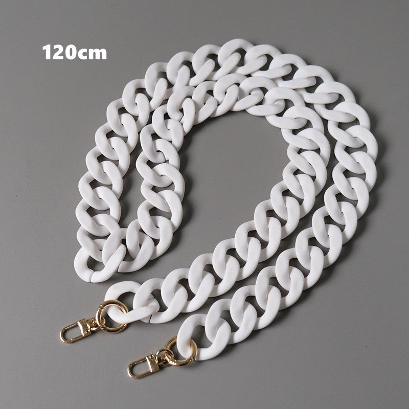 Acrylic Resin Handbag Chain in Multiple Colors and Lengths