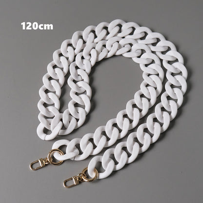 Acrylic Resin Handbag Chain in Multiple Colors and Lengths
