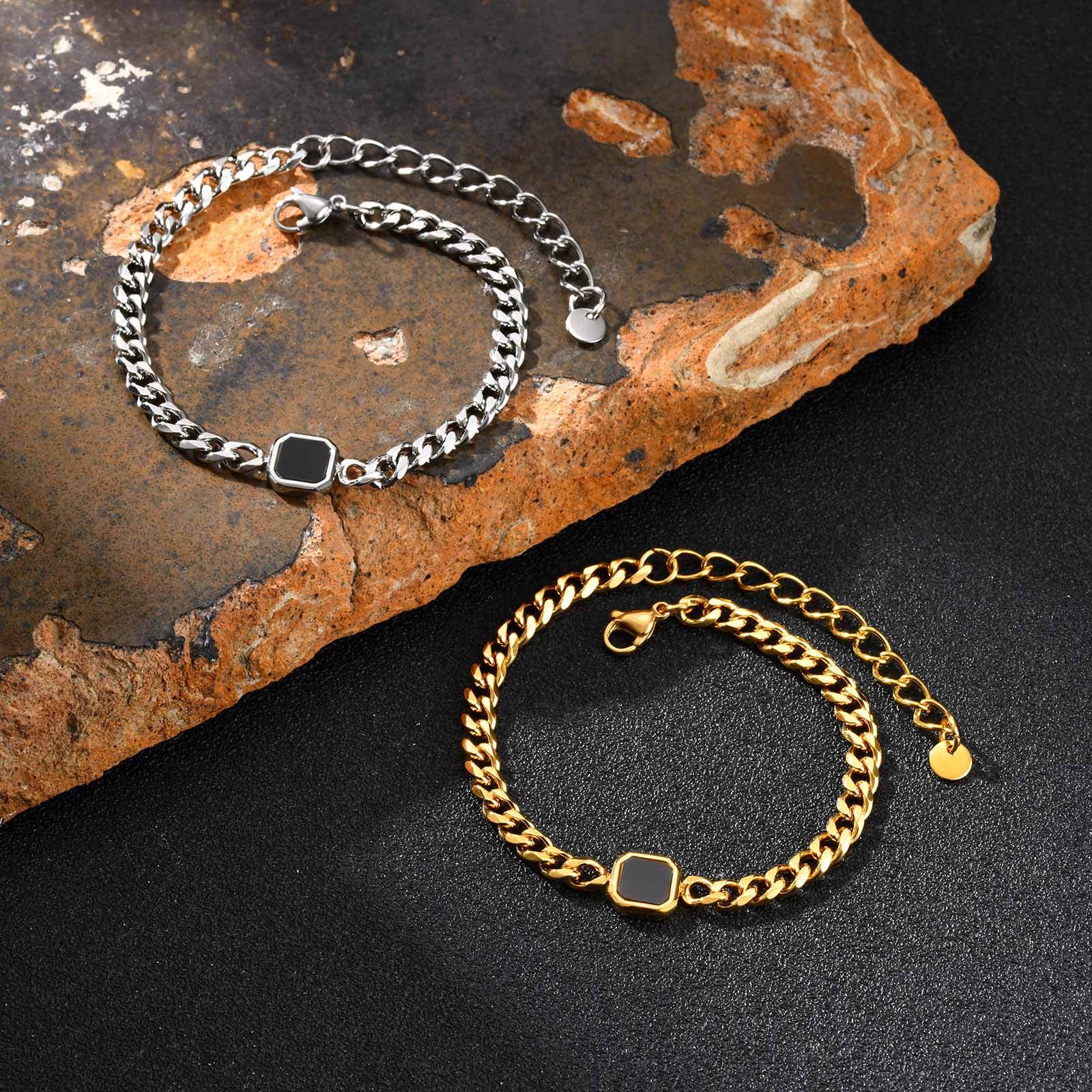 Acrylic six-sided bracelet
