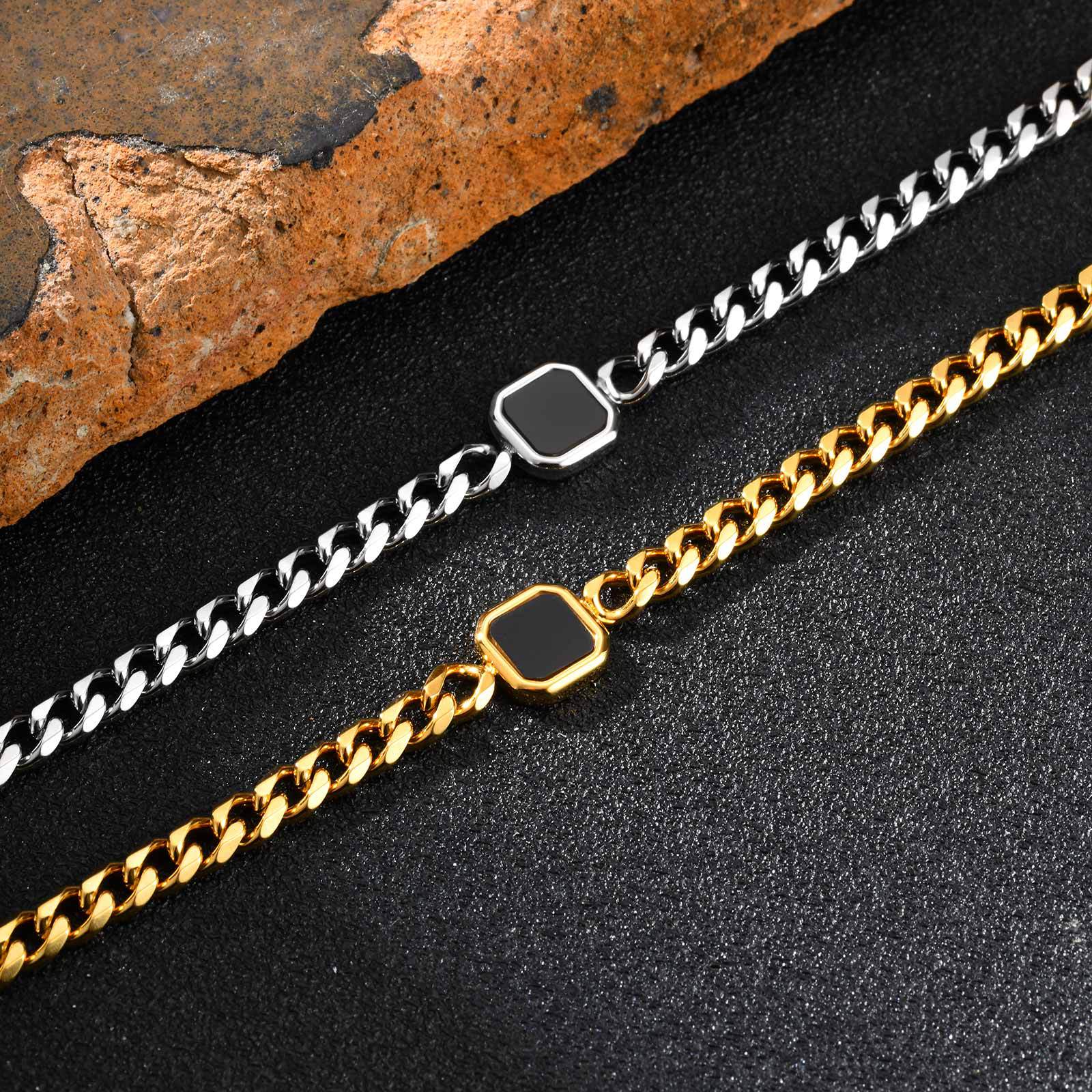 Acrylic six-sided bracelet