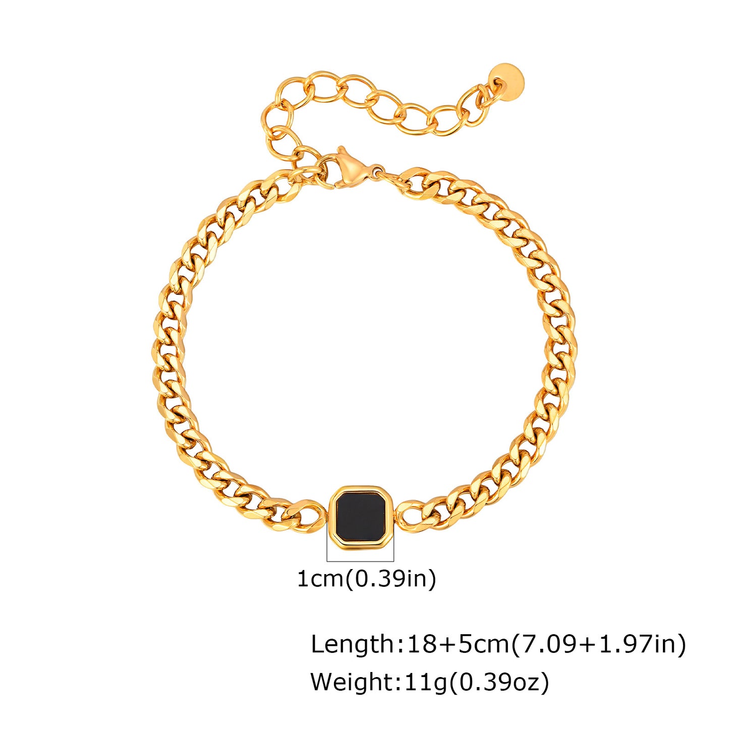 Acrylic six-sided bracelet
