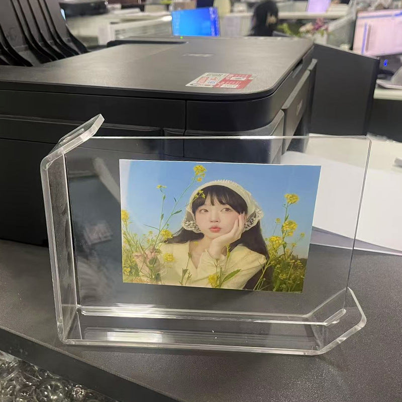 Acrylic Solid Wood Photo Frame Table Decor