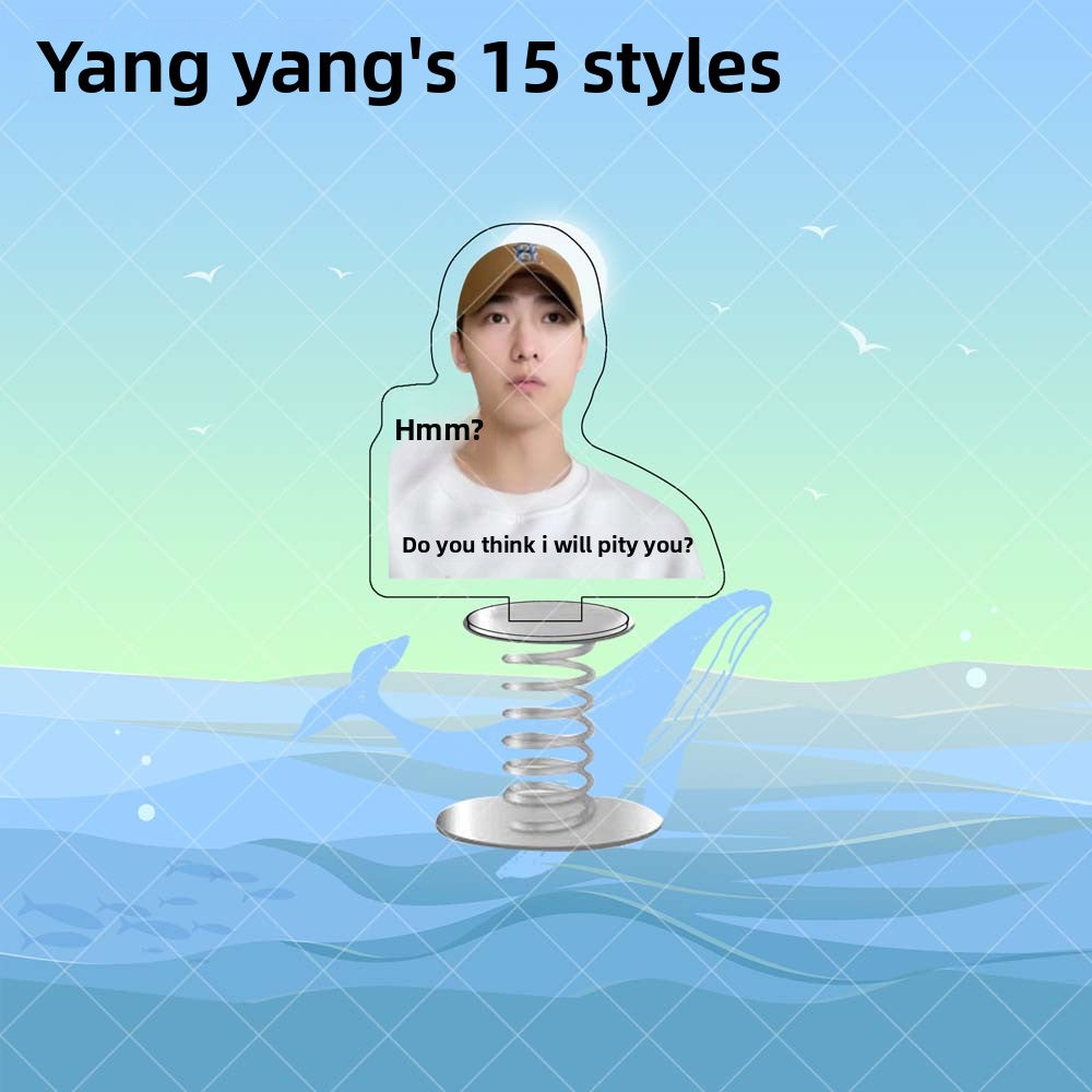 Acrylic Spring Shaker Celebrity Desktop Decor