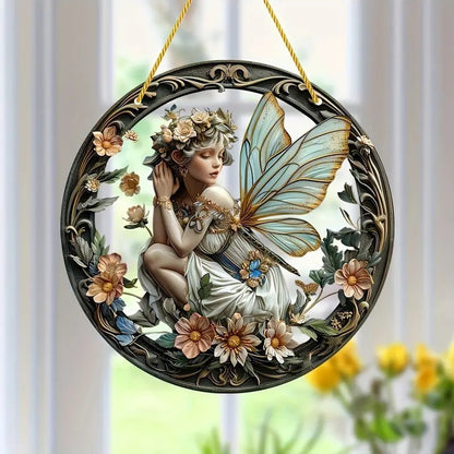 Acrylic Tree of Life Eagle Flag Wall Decoration