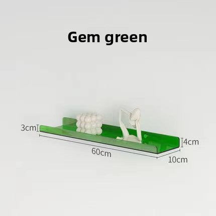 Acrylic wall-mounted storage rack