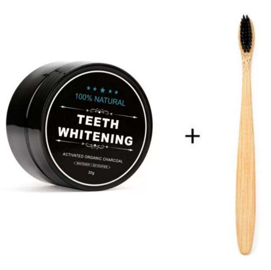 Activated carbon tooth powder tooth whitening powder bamboo charcoal tooth washing powder coconut shell tooth beauty powder whitening tooth powder tooth cleaning tooth washing powder