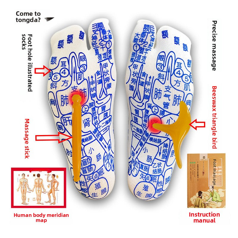 Acupoint Diagram Socks
