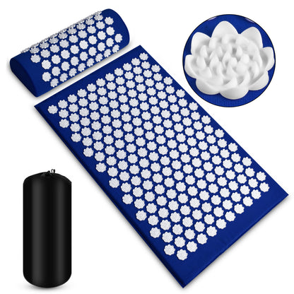 Acupuncture Yoga Mat Pillow Set with Carry Bag